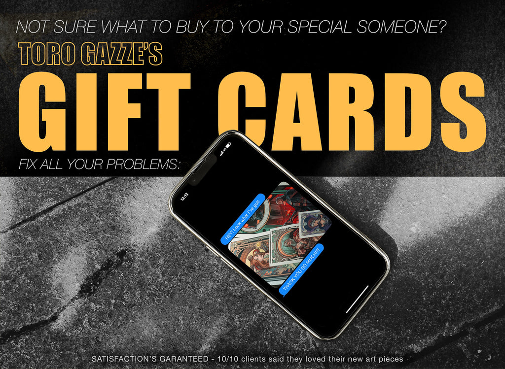 Gift Card: Toro Gazze's Fine Art or Tattoo Sessions